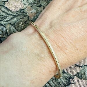 Enewton bliss bar textured 3mm bead bracelet gold small